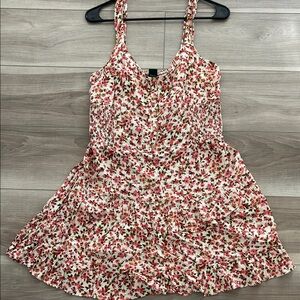 Wild Fable Pink and Brown Floral Top